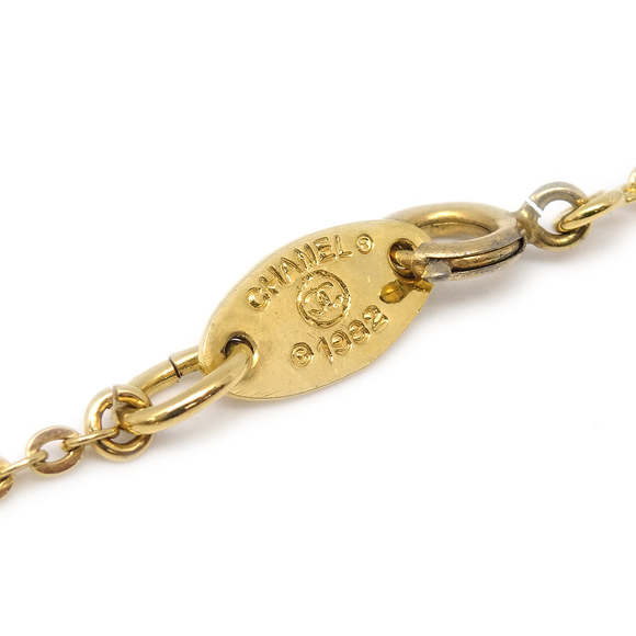 CHANEL Mini CC Gold Chain Pendant Necklace 1982/376 89725 - Picture 3 of 4